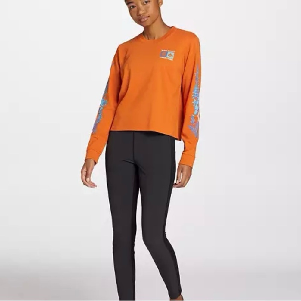 NWT Parks Project Boxy Long Sleeve Tee Sz L $48 Burnt Orange